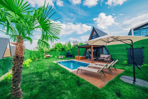 Bungalow familiare, 2 camere da letto, patio, vista lago | Una scrivania, postazione laptop