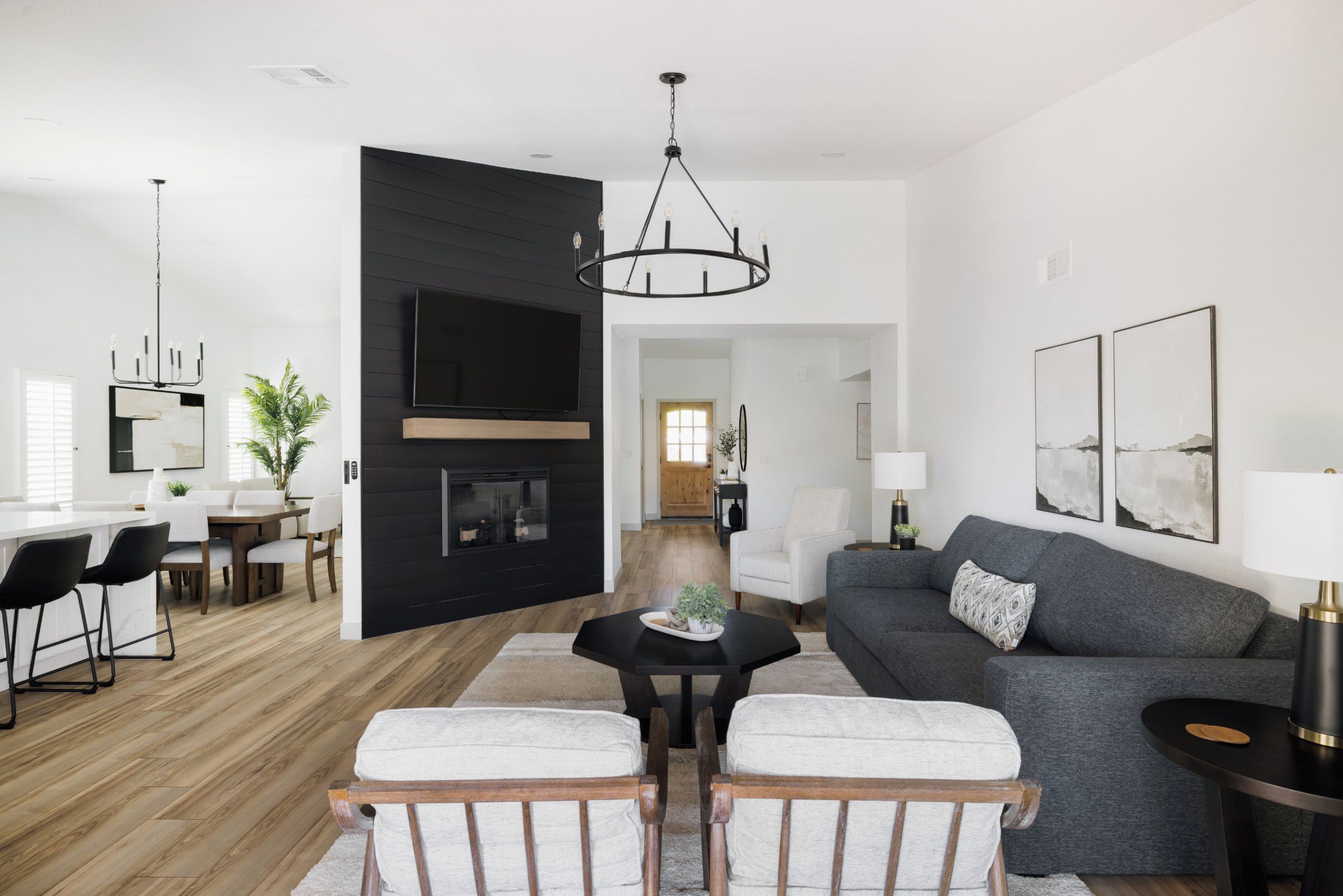 Smart TV, chimenea