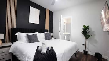 2 bedrooms, iron/ironing board, travel crib, WiFi