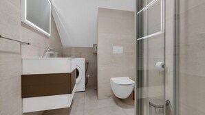 Bathroom - Brotis - Apartment with sea view (Baska Voda)