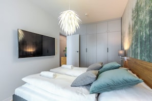 Appartement, balcon | Fer et planche Ă repasser, accĂšs au Wi-Fi (inclus)