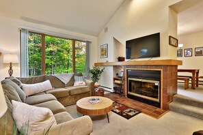 TV connectée, cheminée