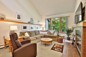 TV connectée, cheminée