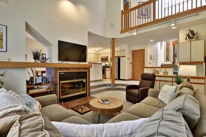 TV connectée, cheminée