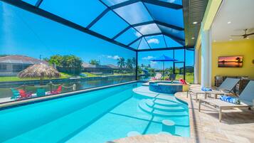 A heated pool