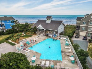 Pool - Sounds Amazing #165-Soundfront Private Dock, Pool & Tennis/Pickleball! (North Topsail Beach)