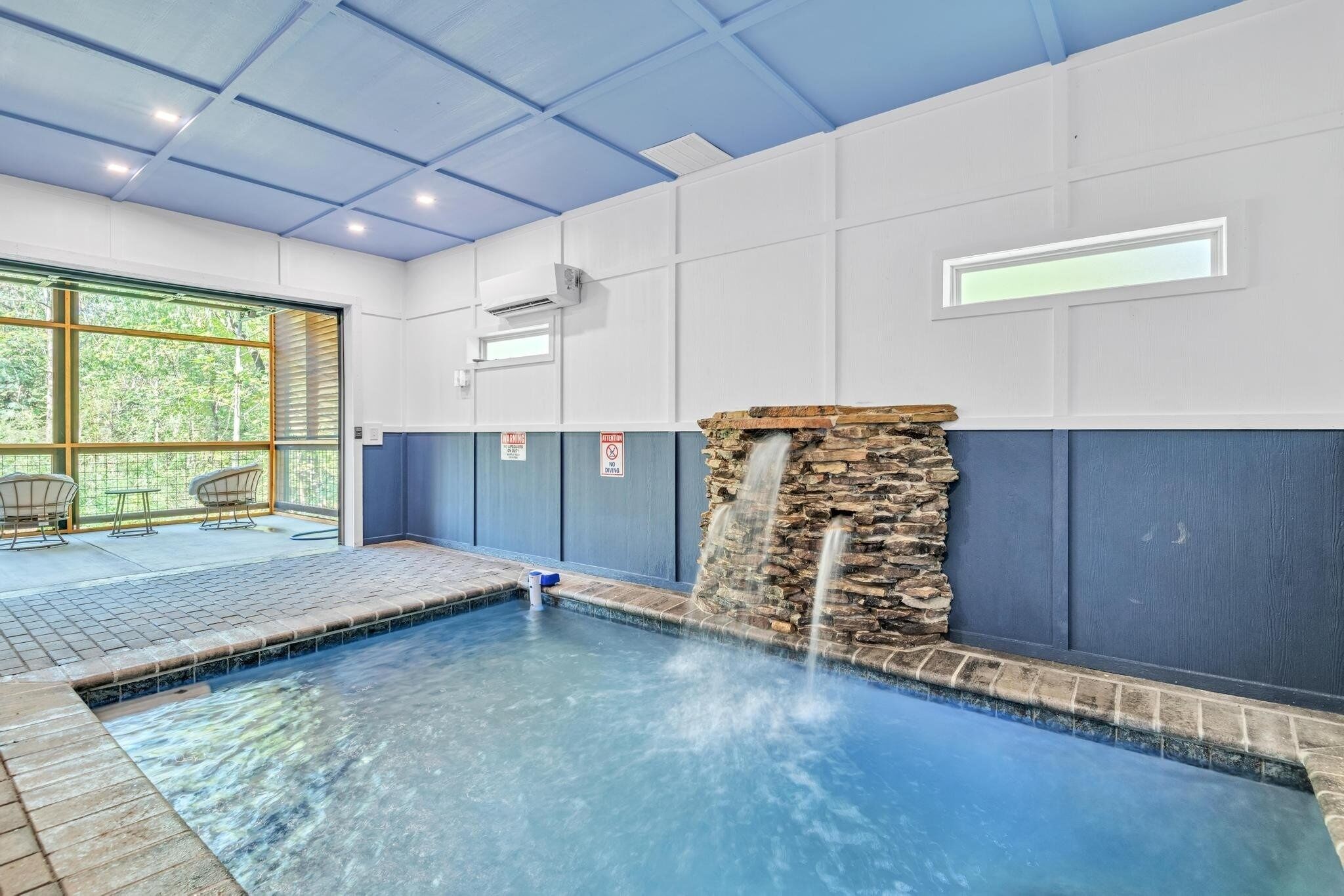 Cabin, 2 Bedrooms | Pool | Indoor pool, a heated pool