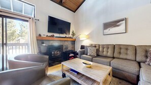 TV, fireplace, DVD player