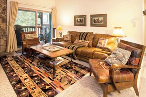 Télévision, cheminée, lecteur de DVD