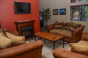 TV, fireplace, DVD player