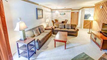 TV, fireplace, DVD player