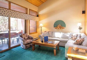 テレビ、暖炉、DVD プレーヤー