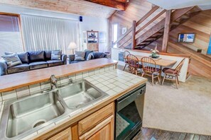 TV, fireplace, DVD player