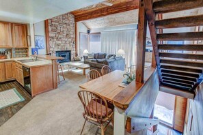 TV, fireplace, DVD player