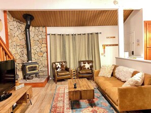 TV, fireplace, DVD player