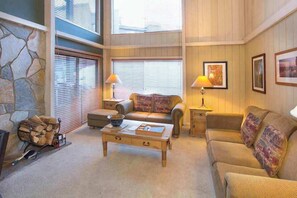 TV, fireplace, DVD player