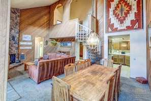 TV, fireplace, DVD player