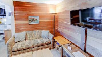 TV, caminetto, lettore DVD