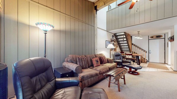 TV, fireplace, DVD player