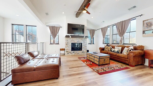 TV, fireplace, DVD player