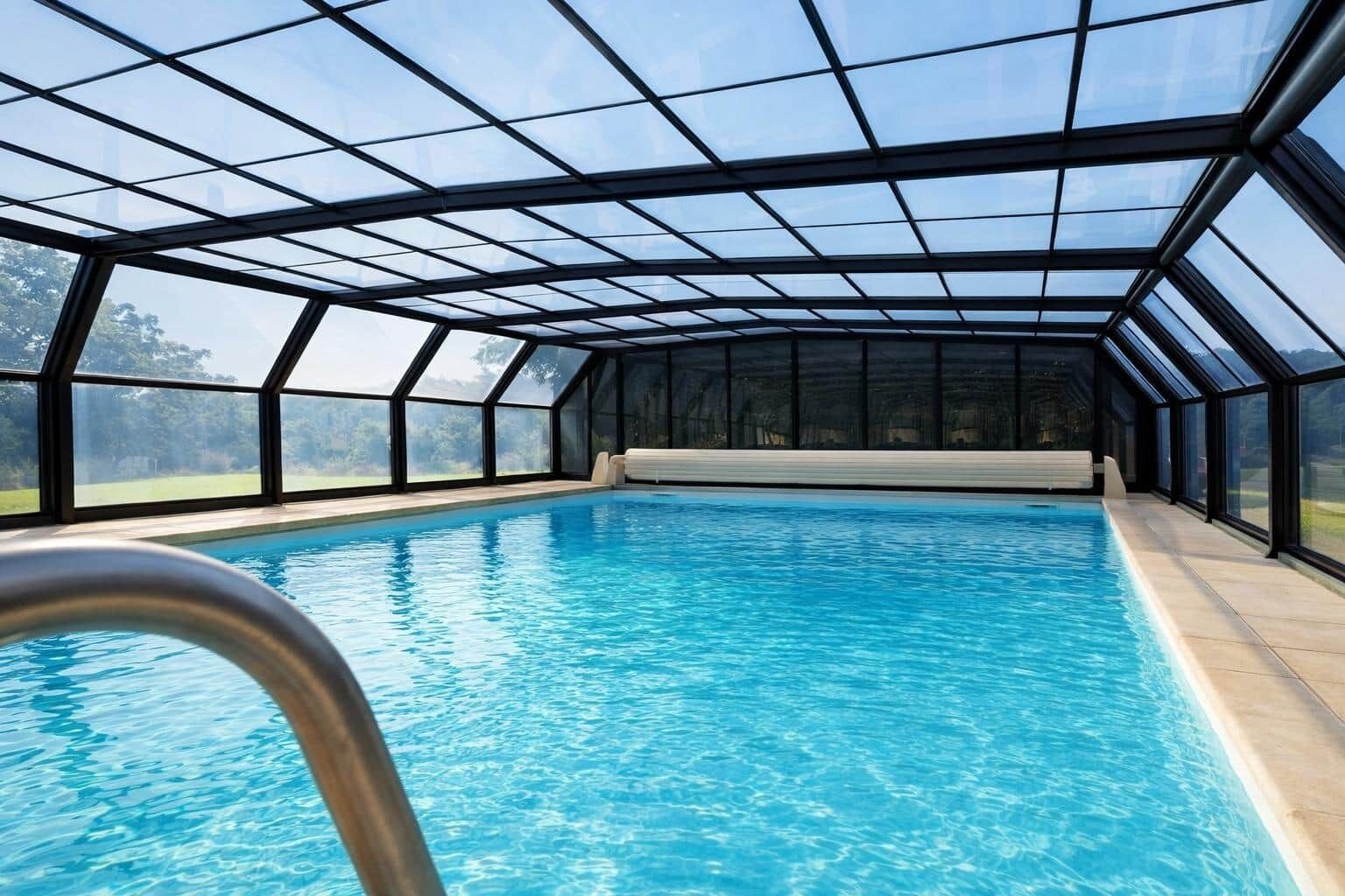 Indoor pool, a heated pool