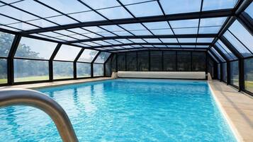 Indoor pool, a heated pool