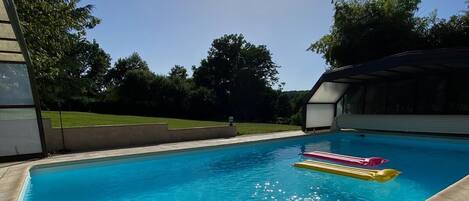 Indoor pool, a heated pool