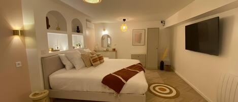 1 dormitorio, Internet, ropa de cama