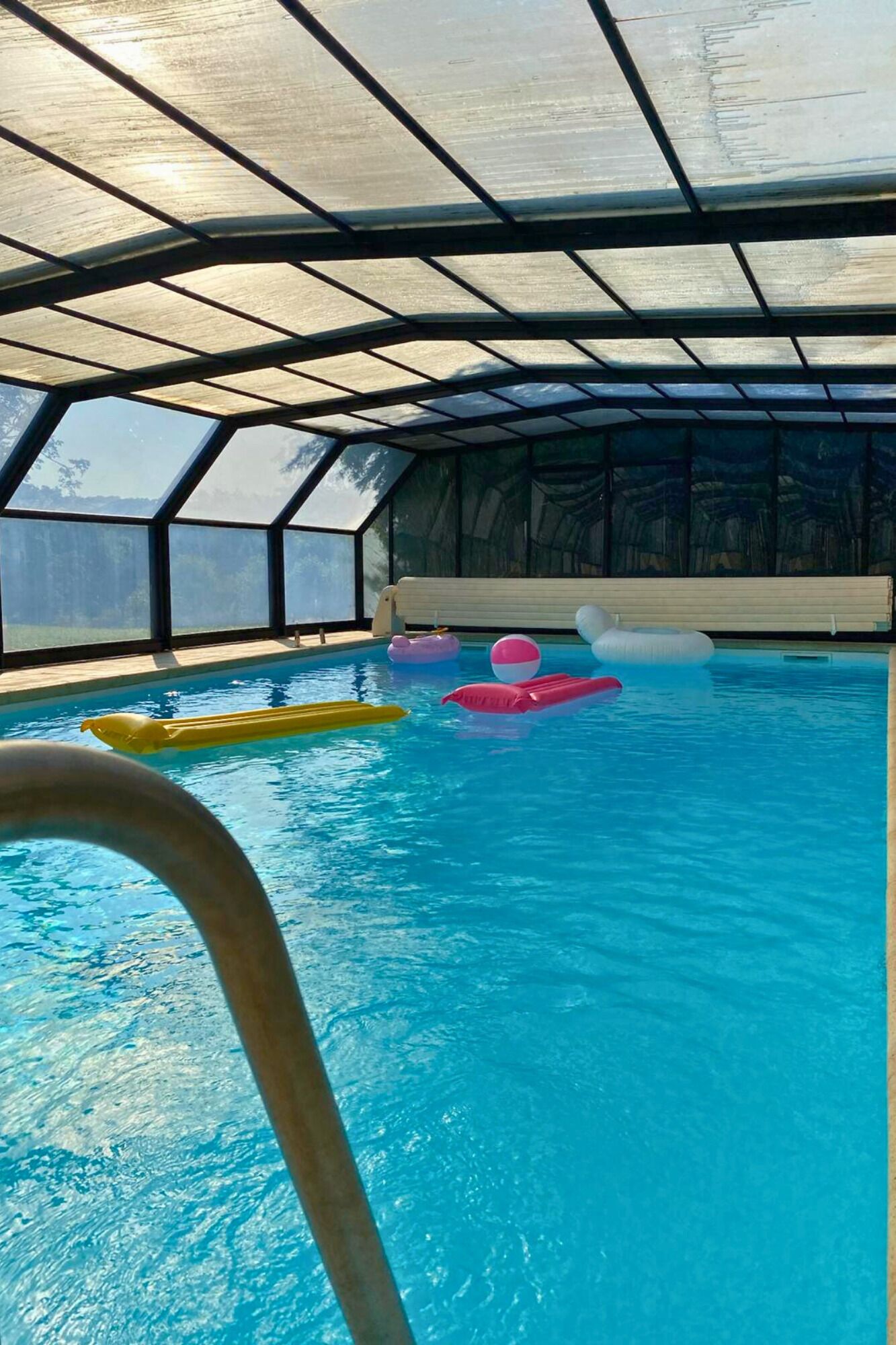Indoor pool, a heated pool