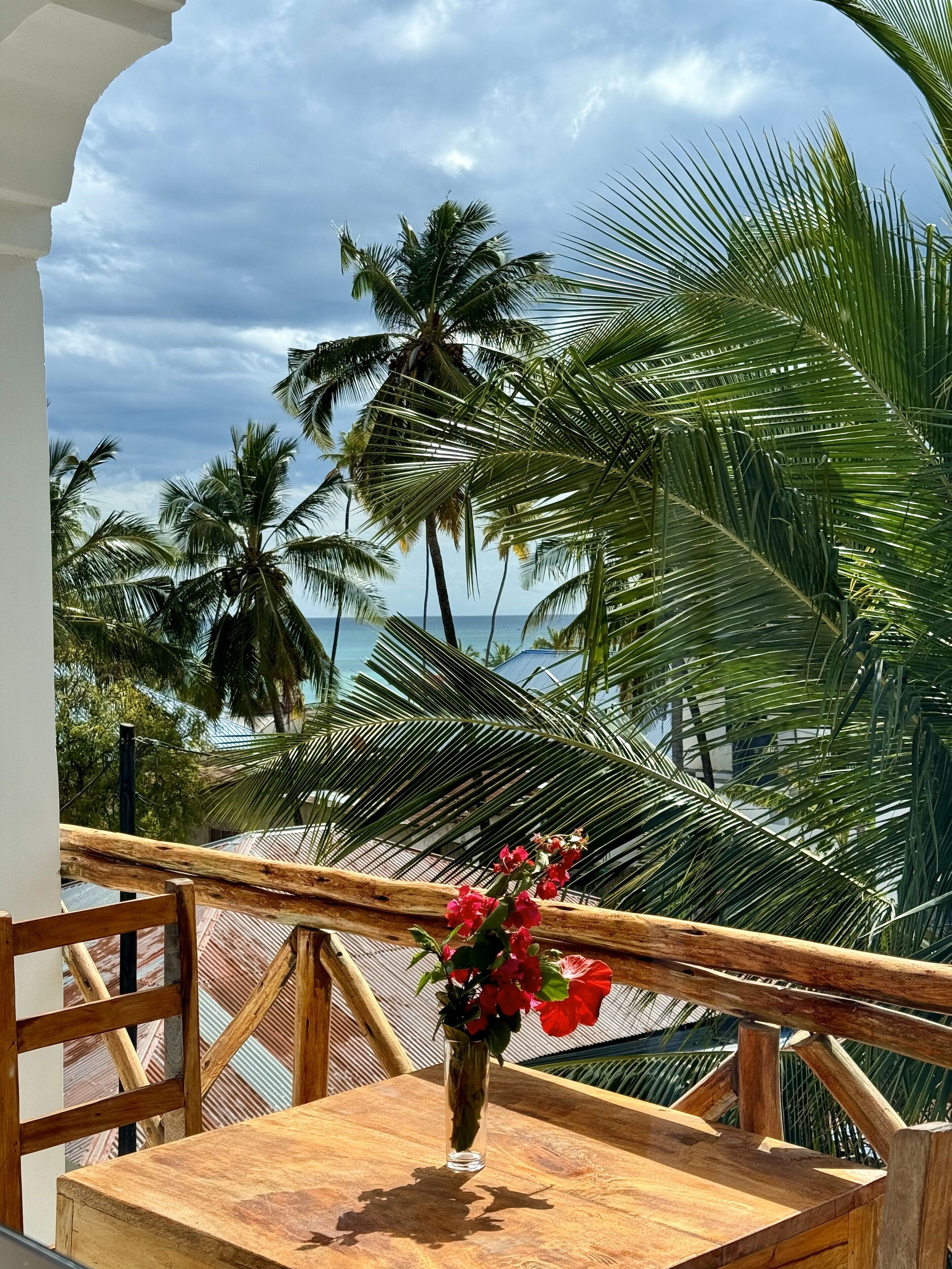 Blick von der Unterkunft