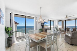 Signature Condo, 3 Bedrooms, Balcony, Beach View | In-room dining - Bluewater Vacation Rentals (Orange Beach)