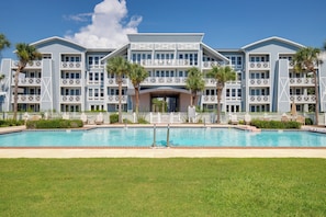 A heated pool
