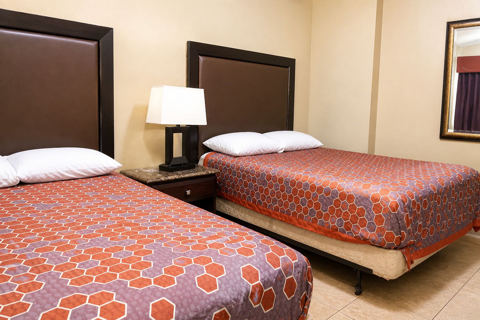 Room, 2 Queen Beds | Desk, free WiFi, bed sheets