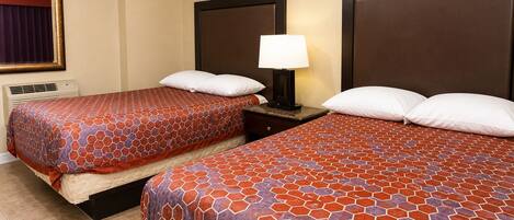 Room, 2 Queen Beds | Desk, free WiFi, bed sheets