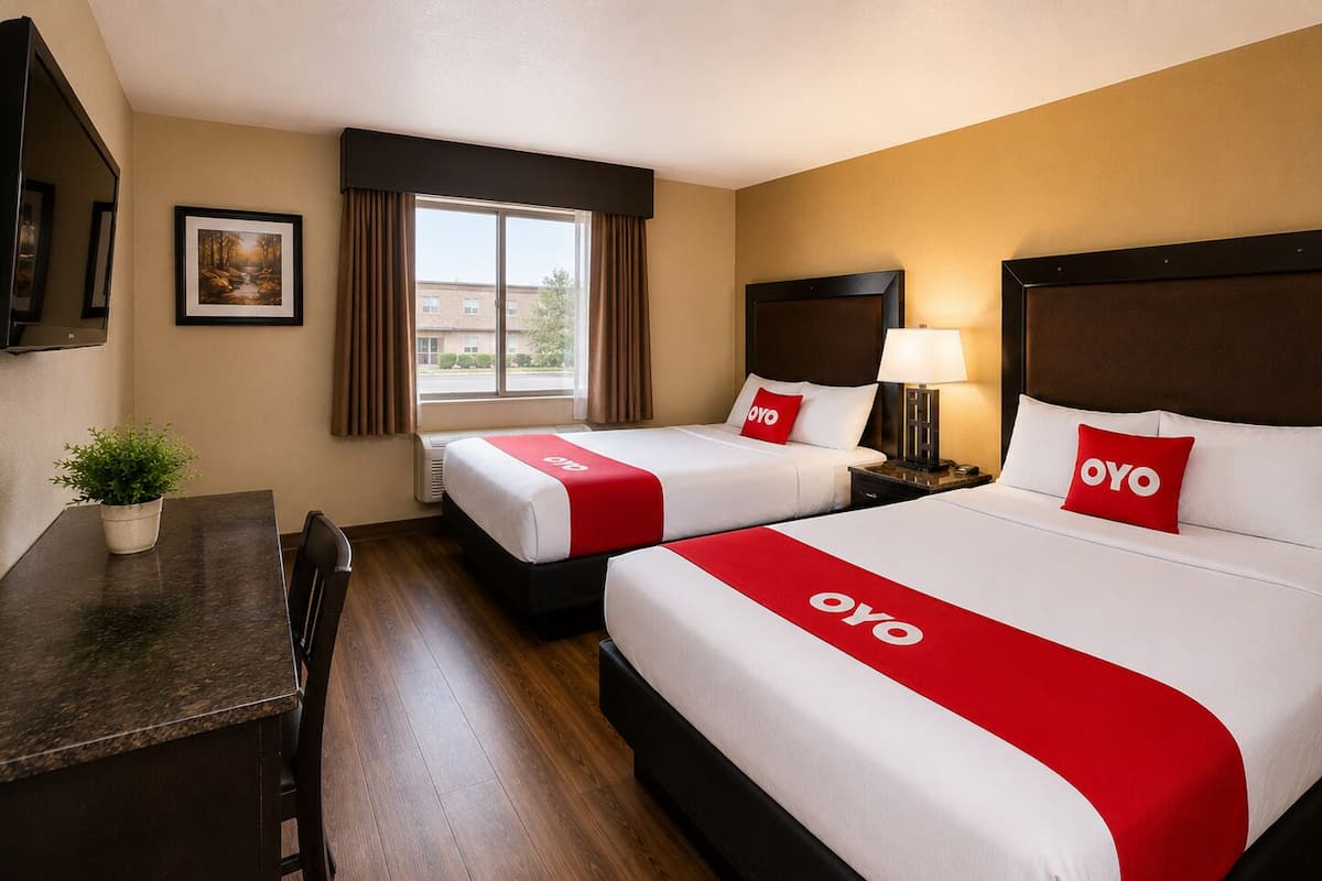 Escritorio, wifi gratis y ropa de cama
