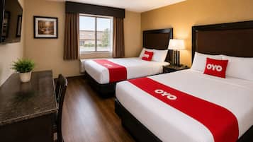 Chambre, 1 lit double | Bureau, Wi-Fi gratuit, draps fournis
