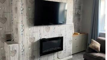 Smart TV, DVD player, books