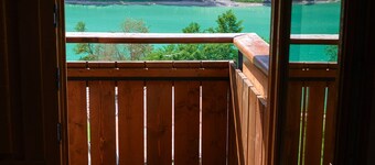 Lake view attic room