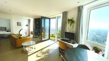 Classic Apartment | Living area | 1-inch TV with digital channels