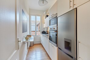 Fridge, microwave, oven, dishwasher - Au bon air de Villers - plage à 200 mètres (Villers-sur-Mer)