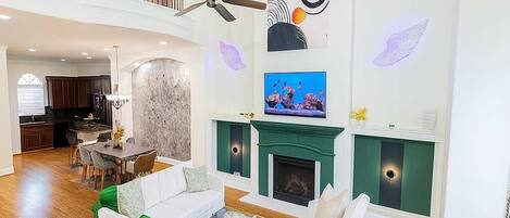 تلفزيون، مدفأة