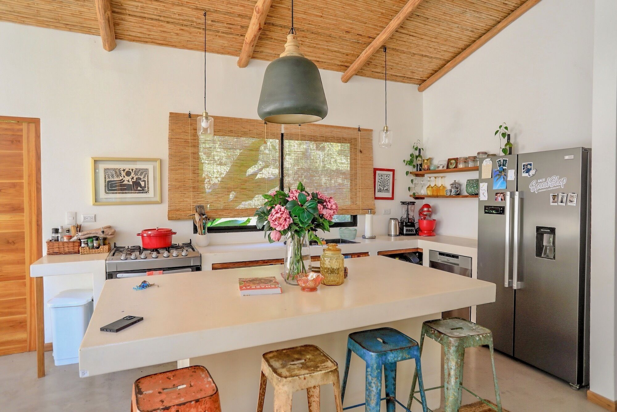 Oven, stovetop, dishwasher, coffee/tea maker