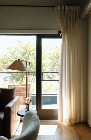 Appartement luxueux, vue sur le lac | Aire de séjour