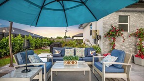 Terrace/patio - Villa Oasis with Heated Pool • Gateway to Miami & Keys (Homestead)