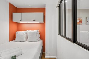 1 bedroom, travel crib, free WiFi, bed sheets