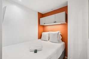 1 bedroom, travel crib, free WiFi, bed sheets