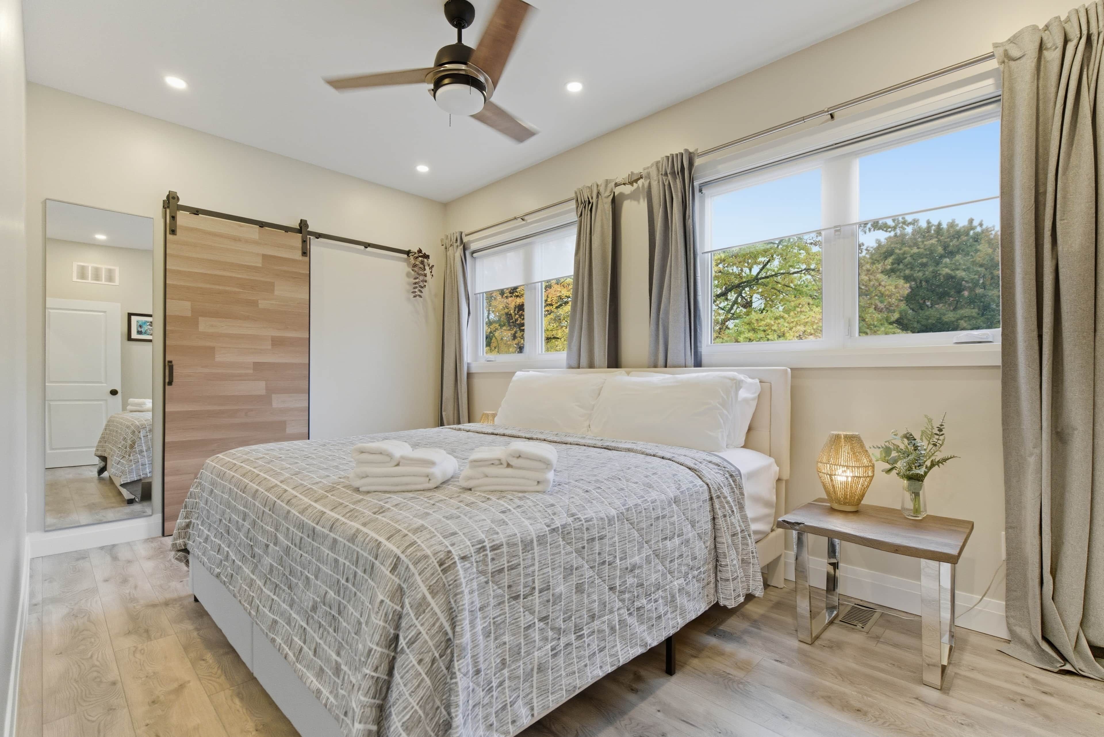 1 室のベッドルーム、アイロン / アイロン台、WiFi、ベッドシーツ