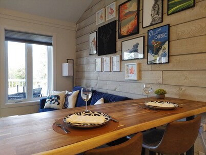 Chalet Aventure Orford - Cozy condo in beautiful Orford - WiFi, AC, fireplace   