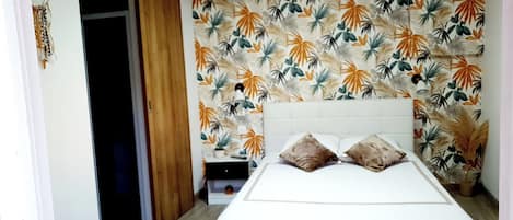 1 soverom og sengetøy