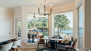 Dining - LakeFront with Pool! HotTub! Game Room! Sleeps 20+

 (Hot Springs)